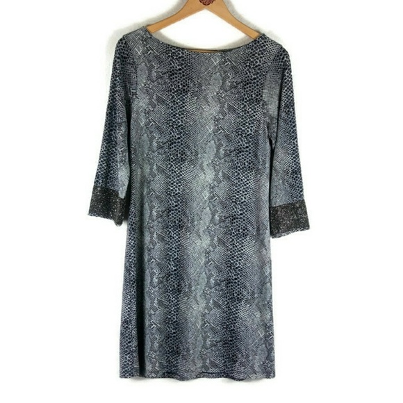 Veronicam Dresses & Skirts - Veronicam Snake Print Dress Stretch
